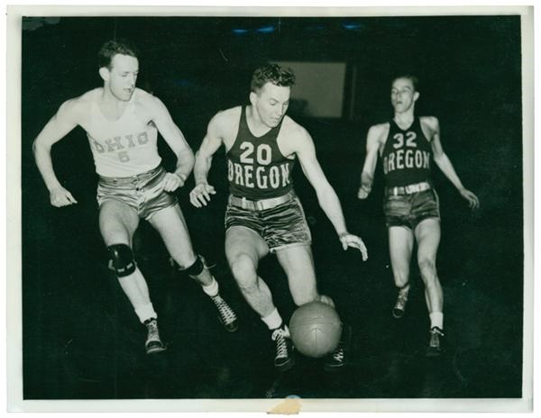 Basketball - The First Ever NCAA Finals Vintage Wire Photo (1939)