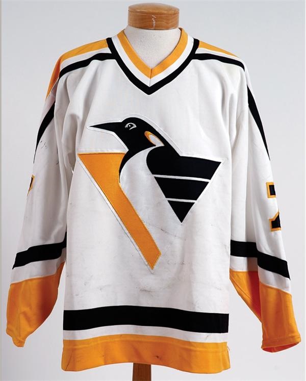 Hockey Equipment - 1994-95 Joe Mullen Pittsburgh Penguins Game Worn Jersey