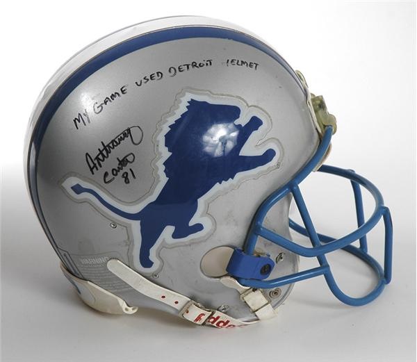 1994-95 Anthony Carter Game Worn Detroit Lions Helmet
