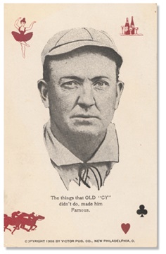 Hake's - 1907 CLEVELAND NAPS TEAM POSTCARD.