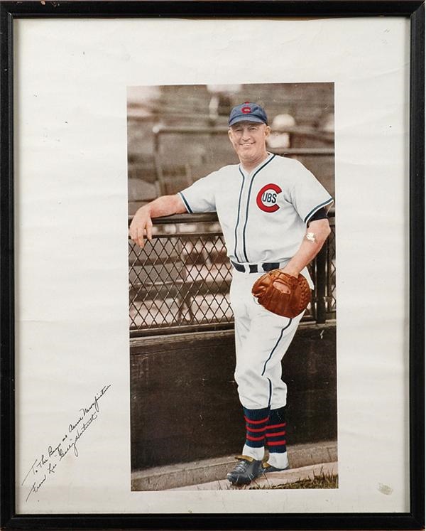 The Jim Rowe Collection - Gabby Hartnett Signed 16x20” Color Image