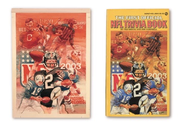 Football - 1980 The First Official NFL Trivia Book Original Art (18x26")
