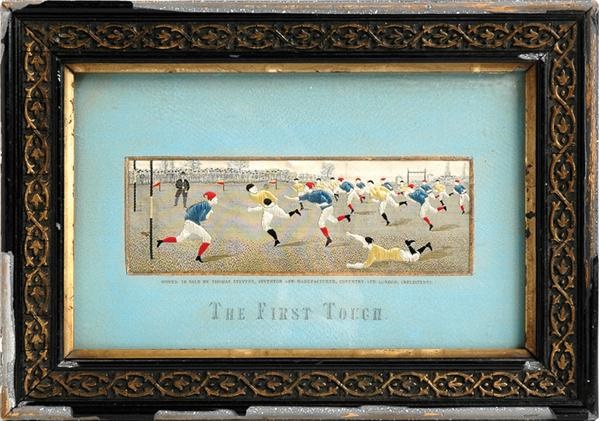 - 1890s Football Stevensgraph “The First Touch”