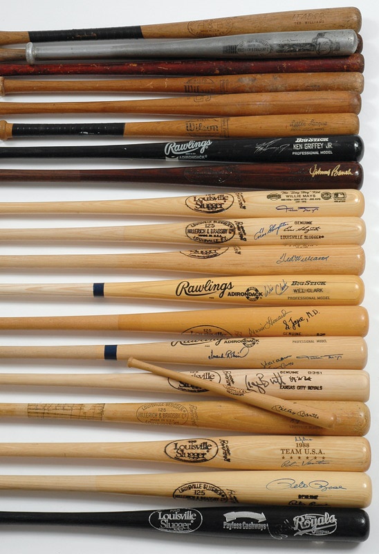 Mickey Mantle's Holiday Inn - Large Bat Collection of Twenty-one with  (13) Signed