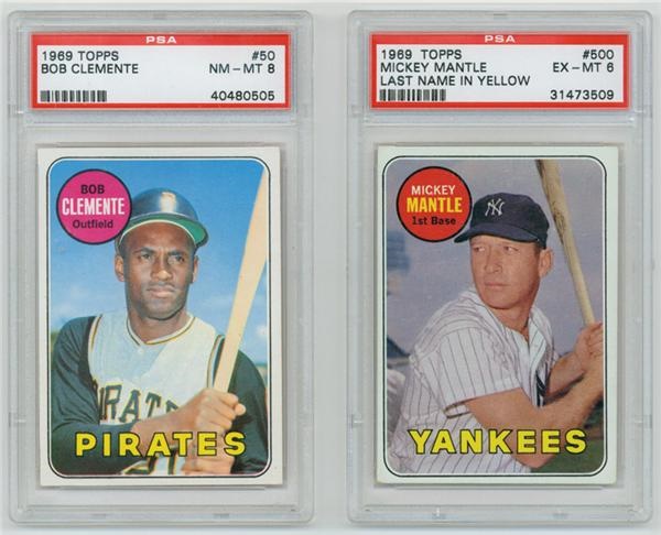 Baseball and Trading Cards - High Grade 1969 Topps Set With PSA Graded (5)