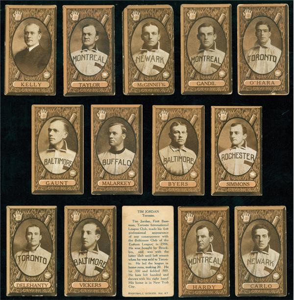 Baseball and Trading Cards - Rare 1912 C46 Imperial Tobacco Complete Set (90)