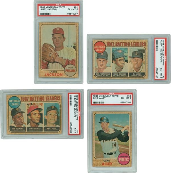 Baseball and Trading Cards - Collection of 1968 Venezuela Topps All PSA Graded (17)