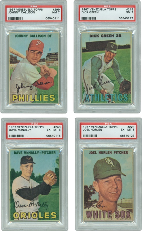 Collection of 1967 Venezuela Topps All PSA Graded (32)