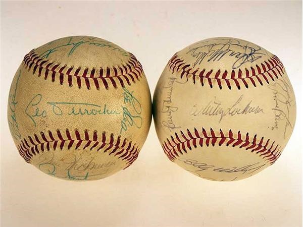 Autographs Baseball - 1969 Chicago Cubs Team Signed Baseballs (2)