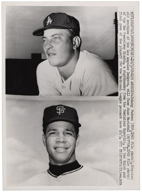 Baseball Memorabilia - Johnny Podres Collection (23 photos)