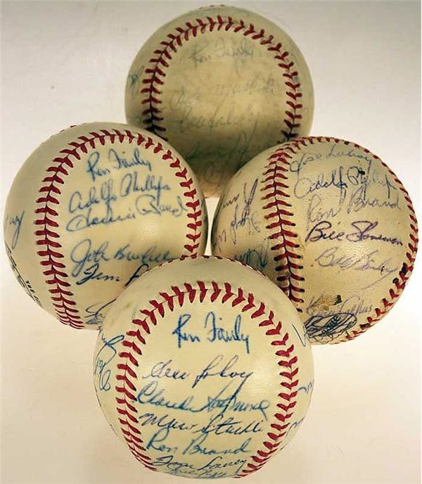 Autographs Baseball - 1969-1971 Montreal Expos Team Signed Baseballs (4)