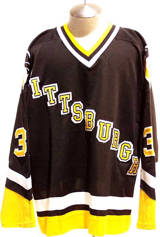 Game Used Hockey - 1997-1998 Ken Wregget Penguins Game Used Hockey Jersey