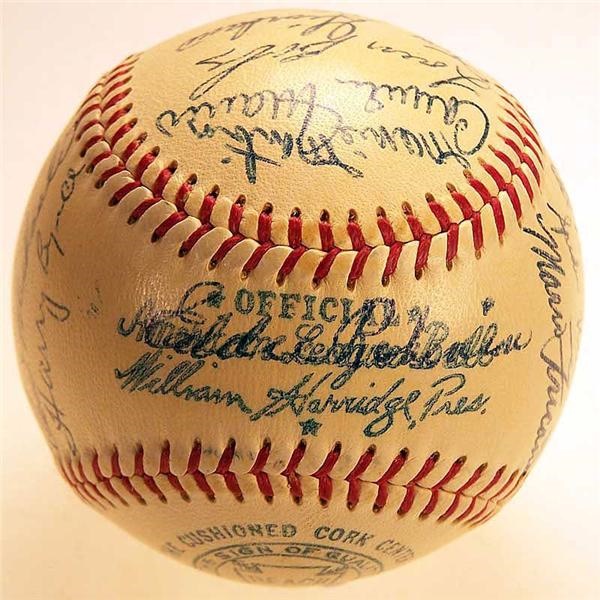 Autographs Baseball - 1951 Philadelphia Athletics Team Signed Baseball