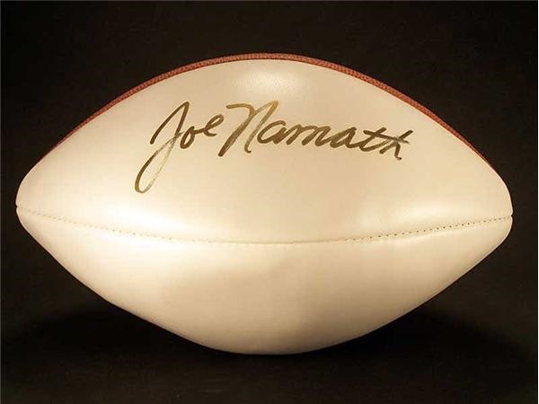 Autographs Football - Joe Namath Signed Football