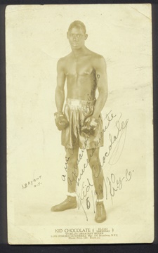 - 1930 Kid Chocolate Early Signed Photograph