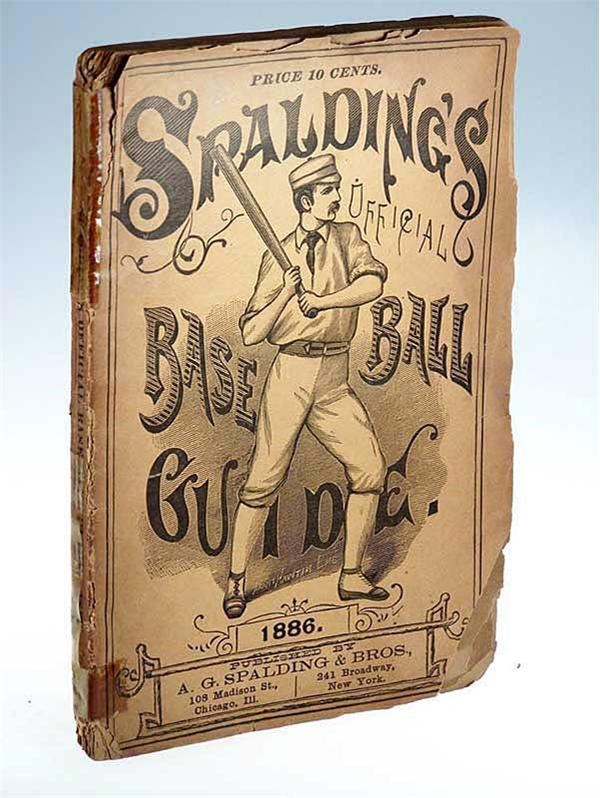 Baseball Memorabilia - 1886 Spalding's Official Baseball Guide