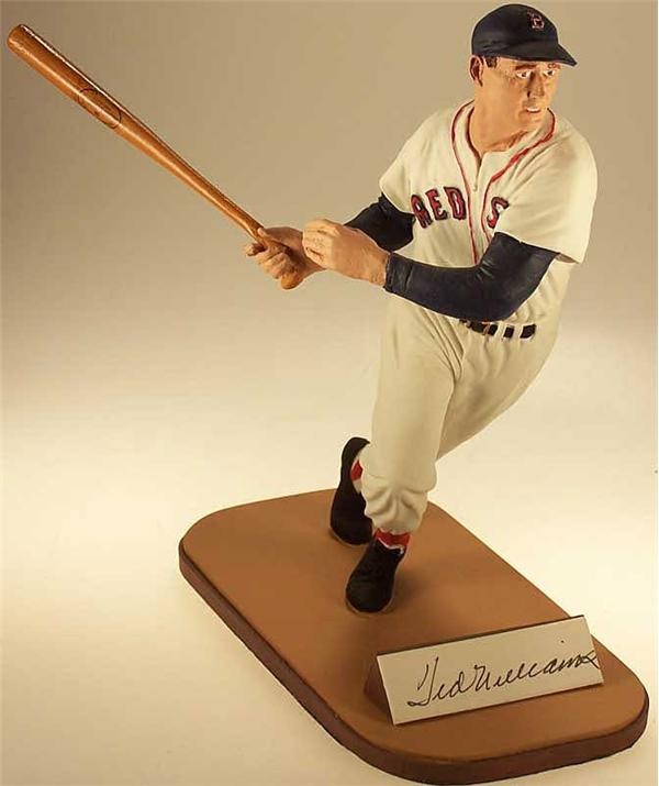 Autographs Baseball - Ted Williams Signed Gartlan Baseball Statue.