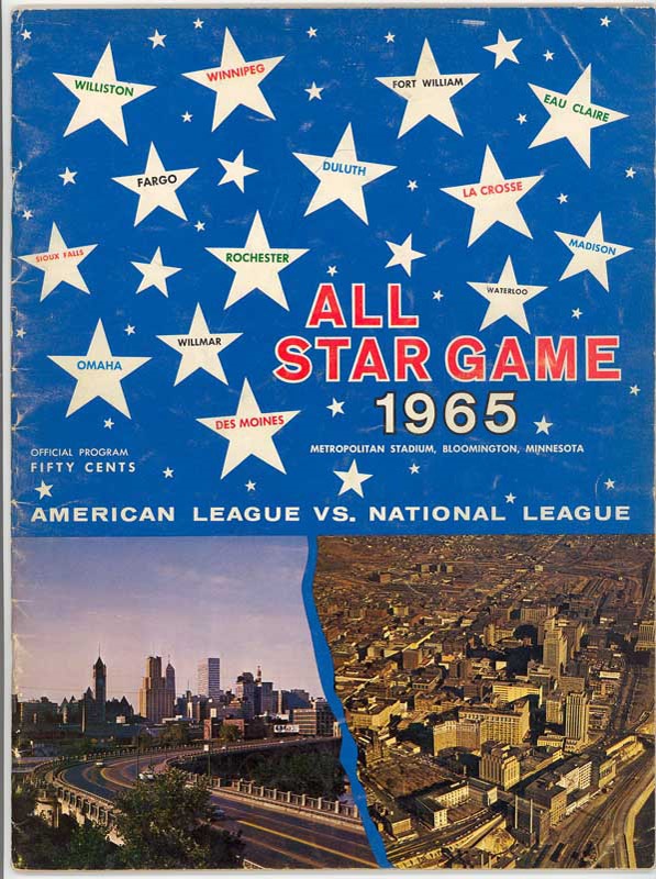 1965 Baseball All-Star Program signed by 18 players.