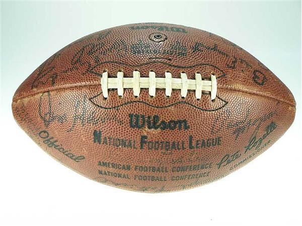 Autographs Baseball - 1969 Buffalo Bills Team Signed Official NFL Game Used Football
