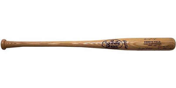 Signed Brooklyn Dodgers Ebbets Field Louisville Slugger Baseball Bat