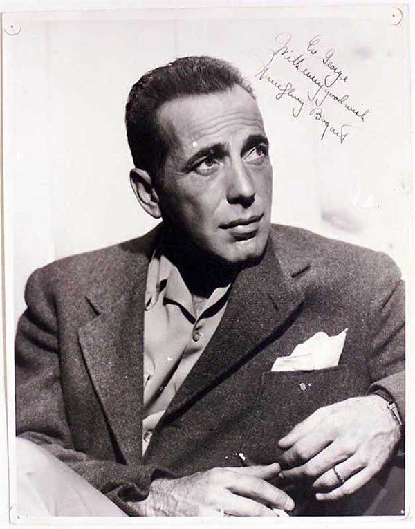 Vintage Humphrey Bogart 11 x 14 Vintage Signed Photo