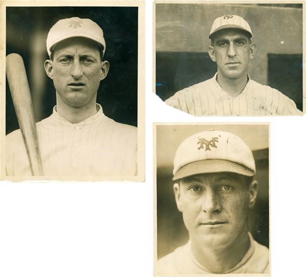 Baseball Memorabilia - Super 1920s Collection Of Photographs Including The NY Giants' Benny Kauff