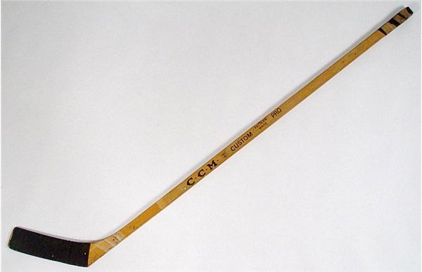 Game Used Hockey - Allan Stanley Game Used Stick Signed By The 1966-67 Stanley Cup Champions Toronto Maple Leafs w/Terry Sawchuk
