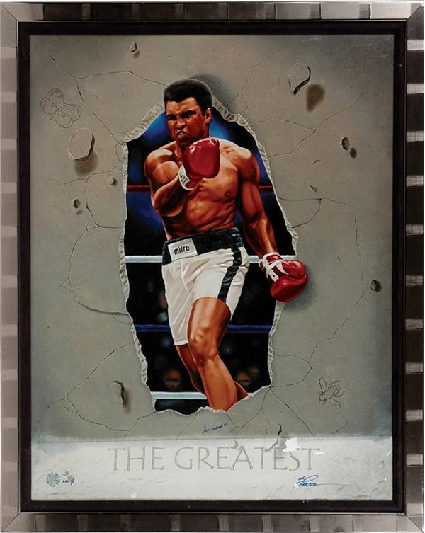 Autographs Other - Ali "The Greatest" Print Signed and Framed