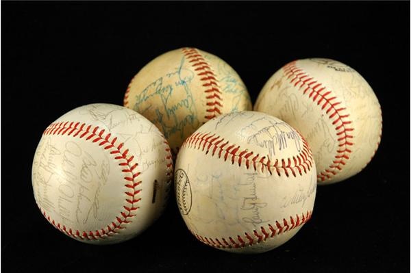 - 1966-1973 Chicago Cubs Team Signed Baseballs (4).