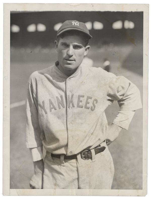 Baseball Memorabilia - Yankees Baseball Mark Koenig Definitive Image News Service Photo(1928)