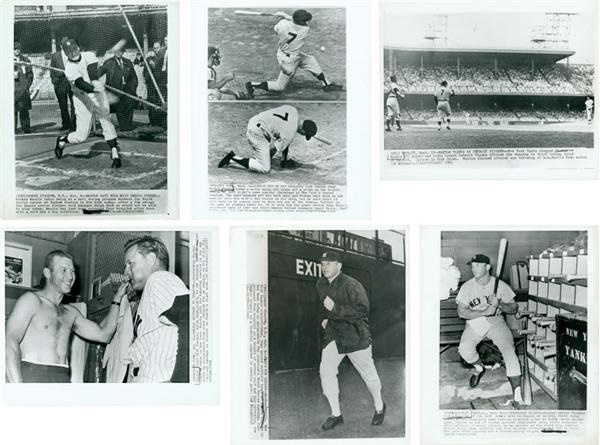 Baseball Memorabilia - 1961 MIckey Mantle Wire Photo Collection (6)*