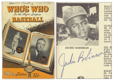 Jackie Robinson - 1952 Brooklyn Dodgers Signed Who's Who