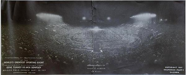 Memorabilia Other - Dempsey v. Tunney Photographic Panorama (1927)