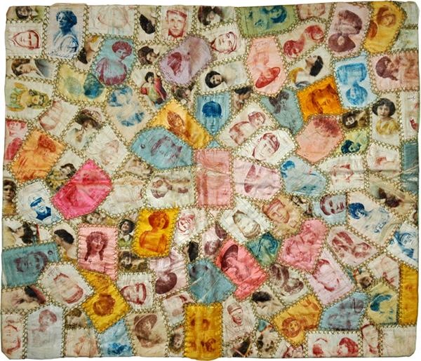 Cards Baseball Pre 1930 - S74 Silks Quilt with Ty Cobb