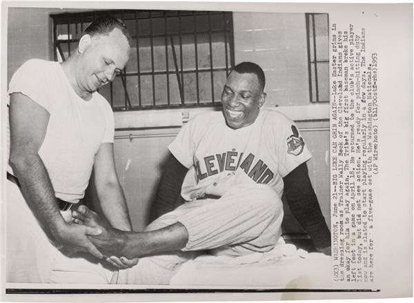 Baseball Memorabilia - Cleveland Browns Baseball Wire Photo(1953)