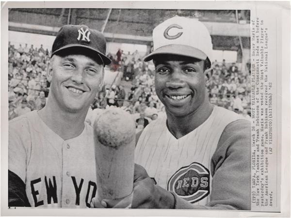 Baseball Memorabilia - Major League Baseball Most Valuable Players Wire Photo(1962)