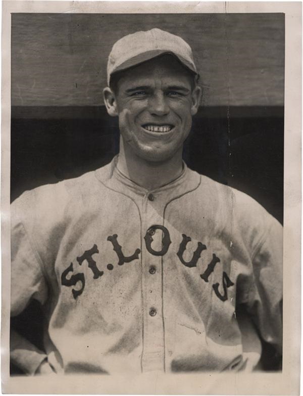 Baseball Memorabilia - George Sisler Named Manager Baseball News Service Photo (1923)