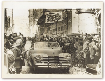 1948 Cleveland Indians Victory Parade by Gene Baron