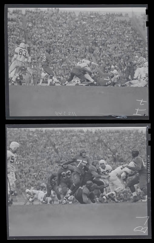 Memorabilia Football - 1946 S.F. 49ers v. L.A. Dons AAFC Football Original Negatives (23 negs)