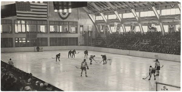 1932 & 1936 Winter Olympics Hockey Photographs (9)