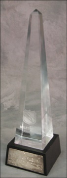 Guy Lafleur - 1981 NHL Milestone Award Trophy Presented to Guy Lafleur (12")