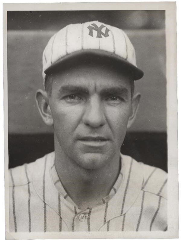 Baseball Memorabilia - The New Yankee Manager Bob Shawkey (1929)