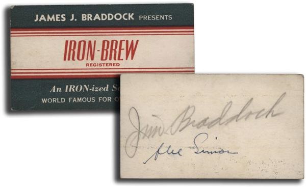 - Jim Braddock Signed Business Card