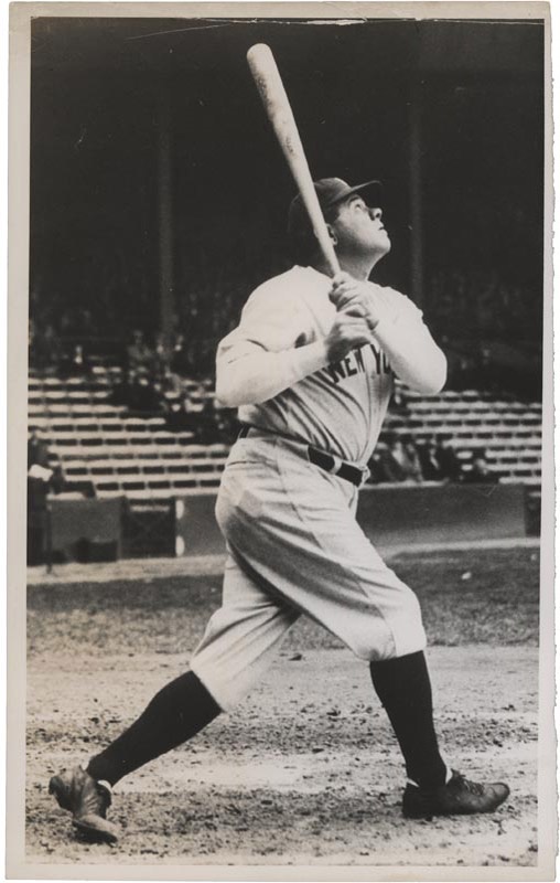 Baseball Memorabilia - Famous Babe Ruth Oversized Photo
