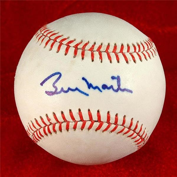 Autographs Baseball - Billy Martin Single Signed Baseball
