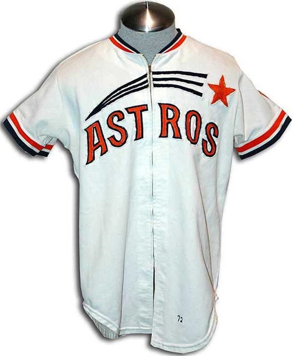 Game Used Baseball - 1972 Houston Astros Game Used Baseball Jersey