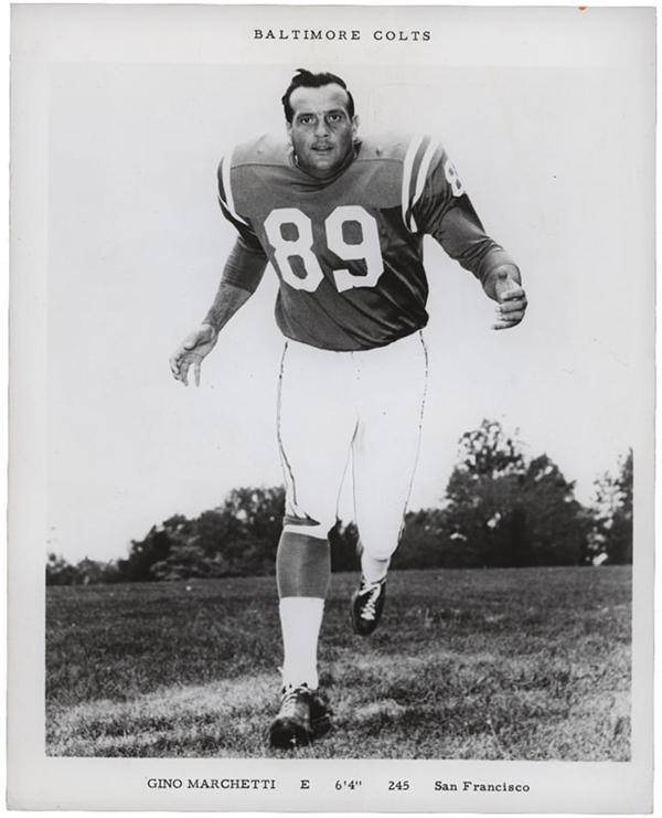 Memorabilia Football - Gino Marchetti Baltimore Colts Photographs (15)