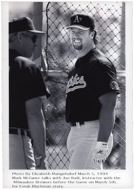 Baseball Memorabilia - Mark McGuire Oakland A?s Photographs (31)