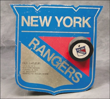 - 1988 Guy Lafleur First NY Rangers Goal  (10x12")