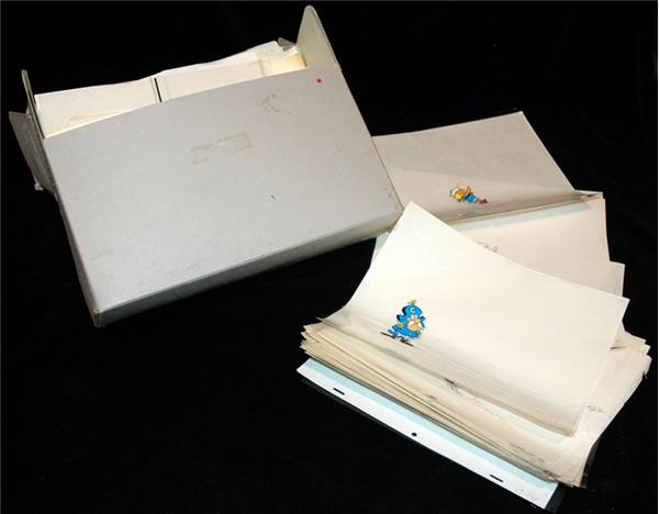 Rock And Pop Culture - Approximately (500) 1980s Capt'n Crunch TV Ad Animation Cels & Drawings